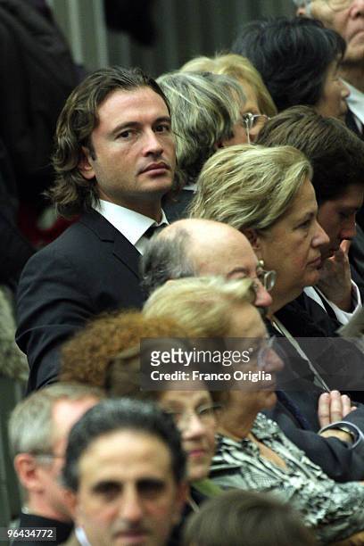 Manuele Malenotti vice president of clothing company Belstaff, attends the weekly audience held by Pope Benedict XVI at the Paul VI Hall on November...