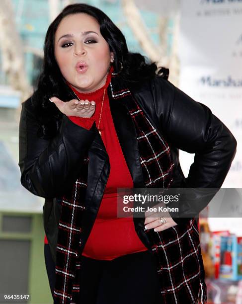 Actress Nikki Blonsky attends the "Carol-Oke" Contest at Bryant Park on December 3, 2009 in New York City.