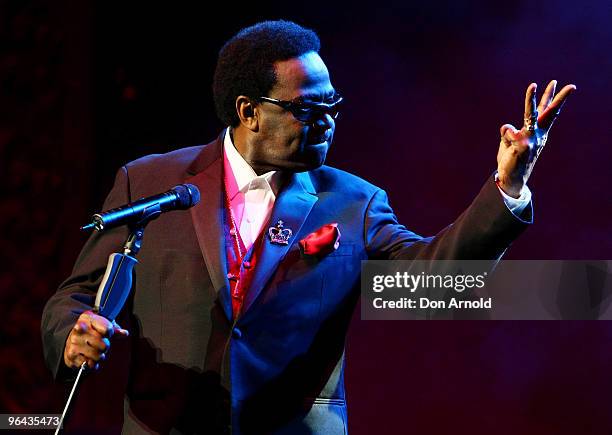 Al Green performs on stage in concert as part of the Sydney festival 2010 at the State Theatre on January 11, 2010 in Sydney, Australia.