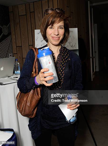 Actress Sally Hawkins poses at the Kari Feinstein Golden Globes Style Lounge at Zune LA on January 15, 2010 in Los Angeles, California.