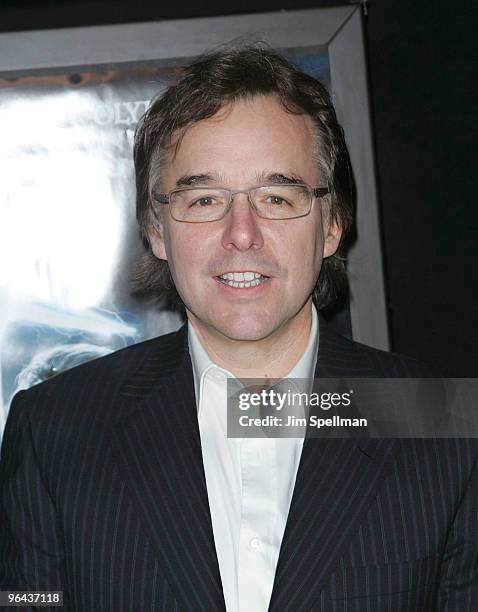 Director Chris Columbus attends the premiere of "Percy Jackson & The Olympians: The Lightning Thief" at AMC Lincoln Square on February 4, 2010 in New...