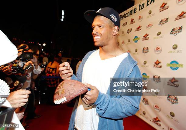 Miles Austin of the Dallas Cowboys attends Madden Bowl XVI at Clevelander Hotel on February 4, 2010 in Miami Beach, Florida.