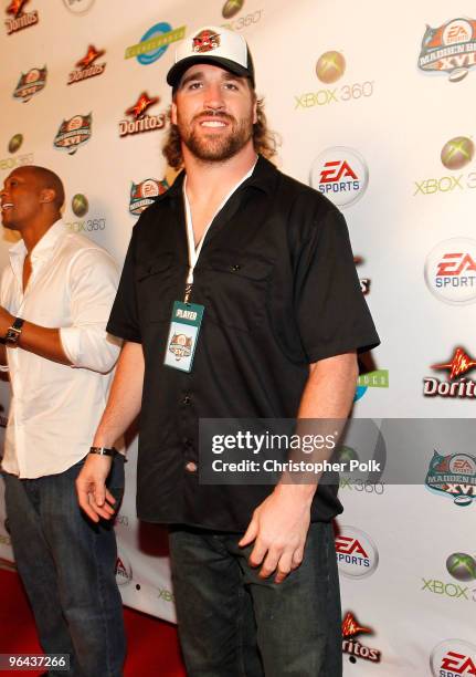 Jared Allen of the Minnesota Vikings attends Madden Bowl XVI at Clevelander Hotel on February 4, 2010 in Miami Beach, Florida.