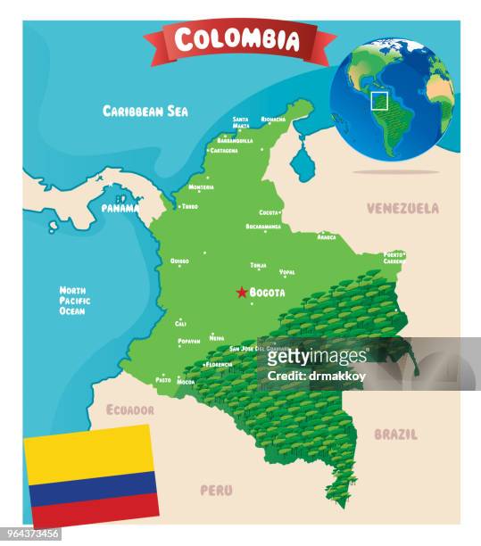 colombia - santa marta colombia stock illustrations