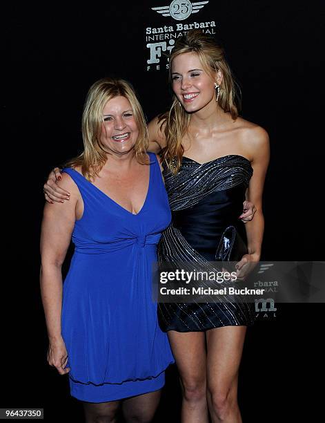 Actress Maggie Grace and mother Velin Denig attend the 25th annual Santa Barbara International Film Festival opening night screening of "Flying...