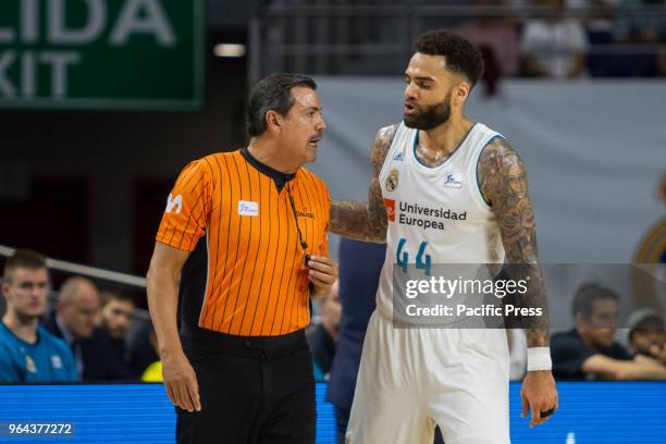 Jeffery Taylor during Real Madrid victory over Iberostar Tenerife in Liga Endesa playoff 1st round celebrated in Madrid at Wizink Center. May 27th...