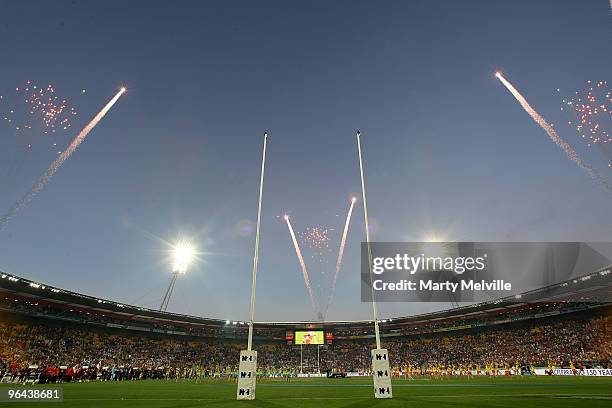 General view of Westpac Stadium during day one of the Wellington IRB Sevens at Westpac Stadium on February 5, 2010 in Wellington, New Zealand.