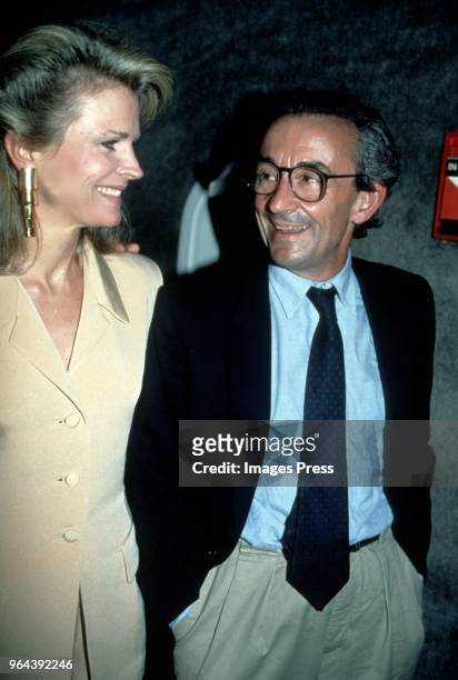 Candace Bergen and Louis Malle circa 1990 in New York City.