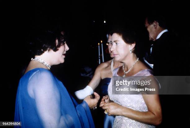 Princess Margaret with Elizabeth Taylor in New York on May 11,1969.