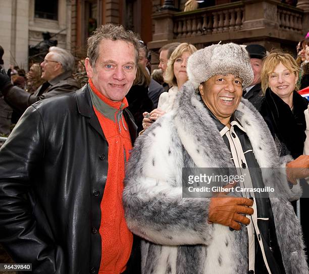 Michael Bacon and Bunny Sigler attend the 2010 Philadelphia Mummers Parade on the Streets of Philadelphia on January 1, 2010 in Philadelphia,...