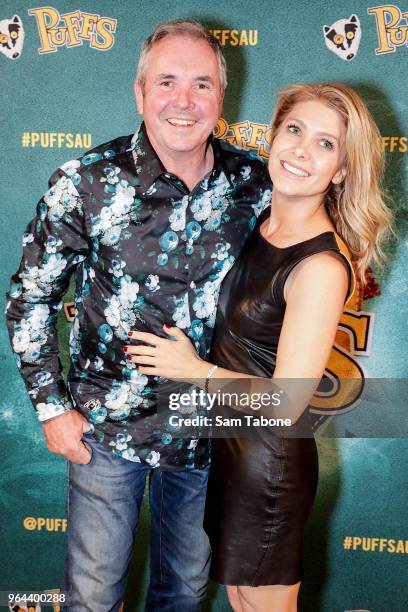 Alan Fletcher and Natalie Bassingthwaighte attends opening night of PUFFS or Seven Increasingly Eventful Years at a Certain School of Magic and Magic...