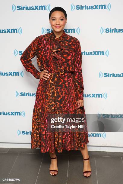 Kiersey Clemons visits the SiriusXM Studios on May 30, 2018 in New York City.