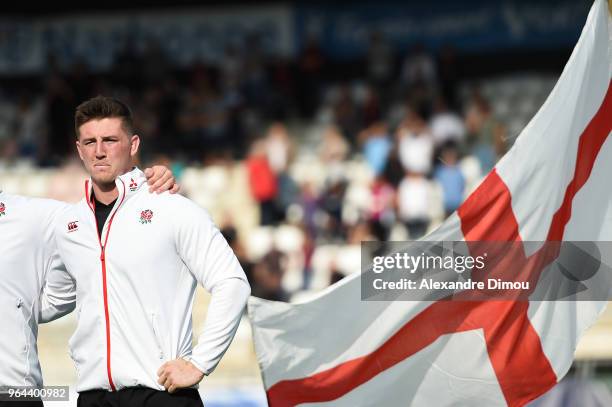 Ben Curry of England during the World Championship U 20 match between England and Argentina on May 30, 2018 in Narbonne, France.