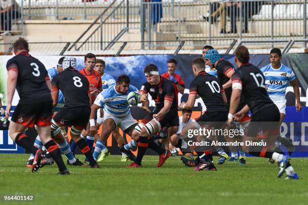 Ted Hill of England during the World Championship U 20 match between England and Argentina on May 30, 2018 in Narbonne, France.