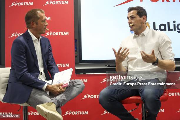 Iker Casillas is presented as Sportium Ambassador for FIFA World Cup 2018 on May 30, 2018 in Madrid, Spain.