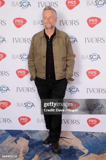 Billy Bragg attends the Ivor Novello Awards 2018 at Grosvenor House, on May 31, 2018 in London, England.