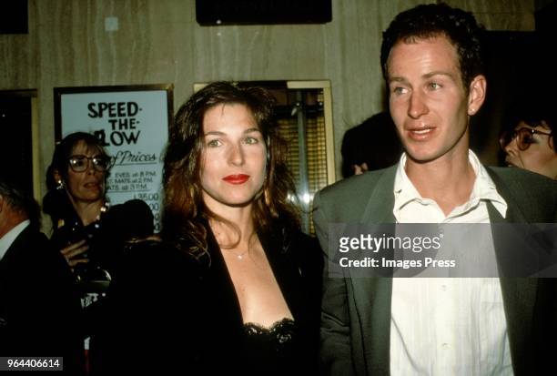 Tatum O'Neal and John McEnroe circa 1999 in New York City.