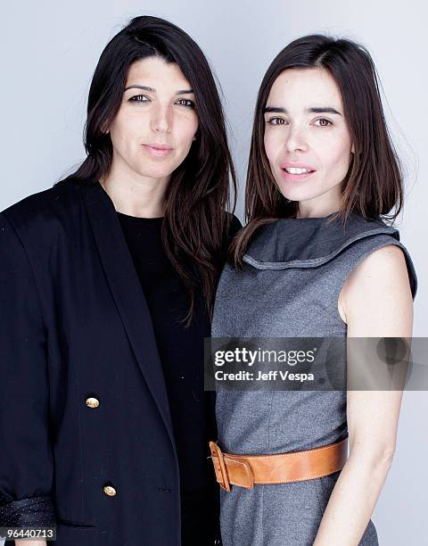 Director Zeina Durra and actress Elodie Bouchez pose for a portrait during the 2010 Sundance Film Festival held at the WireImage Portrait Studio at...