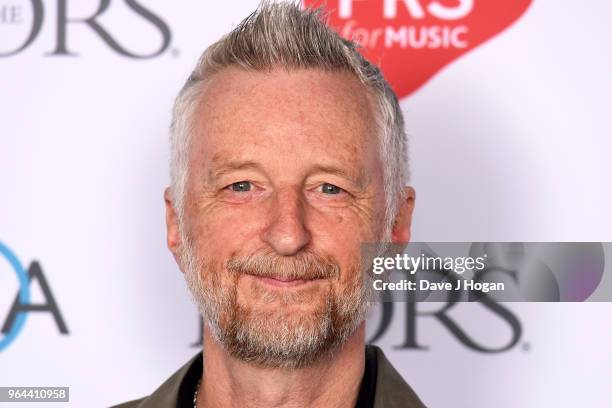 Billy Bragg attends the Ivor Novello Awards 2018 at Grosvenor House, on May 31, 2018 in London, England.