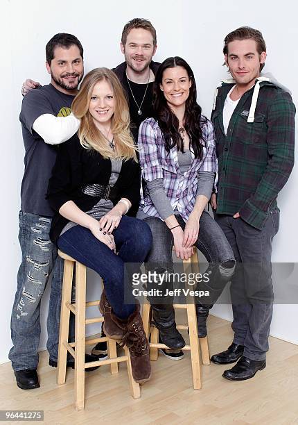 Director Adam Green, actors Emma Bell, Shawn Ashmore, Rileah Vanderbilt, and Kevin Zegers poses for a portrait during the 2010 Sundance Film Festival...
