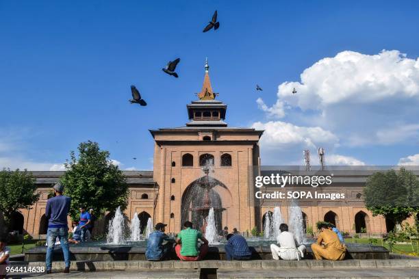 Kashmiri Muslims perform ablution before offering prayers during the ongoing holy month of Ramadan in Srinagar, Indian administered Kashmir. Muslims...