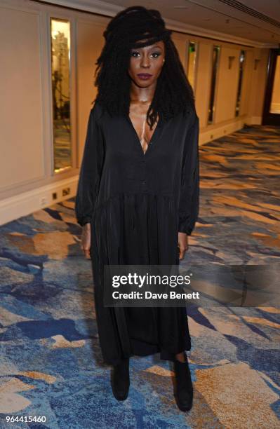 Laura Mvula attends the Ivor Novello Awards 2018 at Grosvenor House, on May 31, 2018 in London, England.