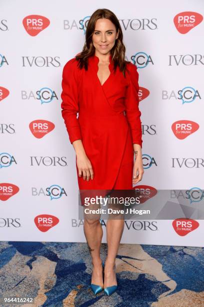 Melanie C attends the Ivor Novello Awards 2018 at Grosvenor House, on May 31, 2018 in London, England.