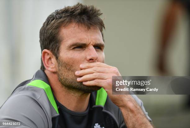 Kildare , Ireland - 31 May 2018; Coach Jared Payne during Ireland squad training at Carton House in Maynooth, Co. Kildare.