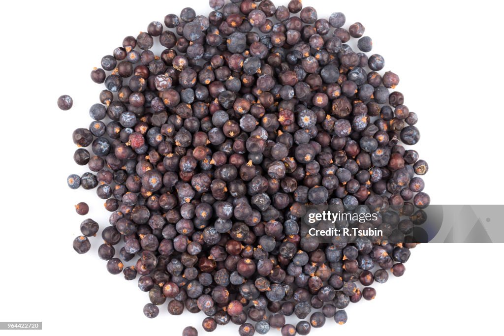 Dried black currant isolated on white background