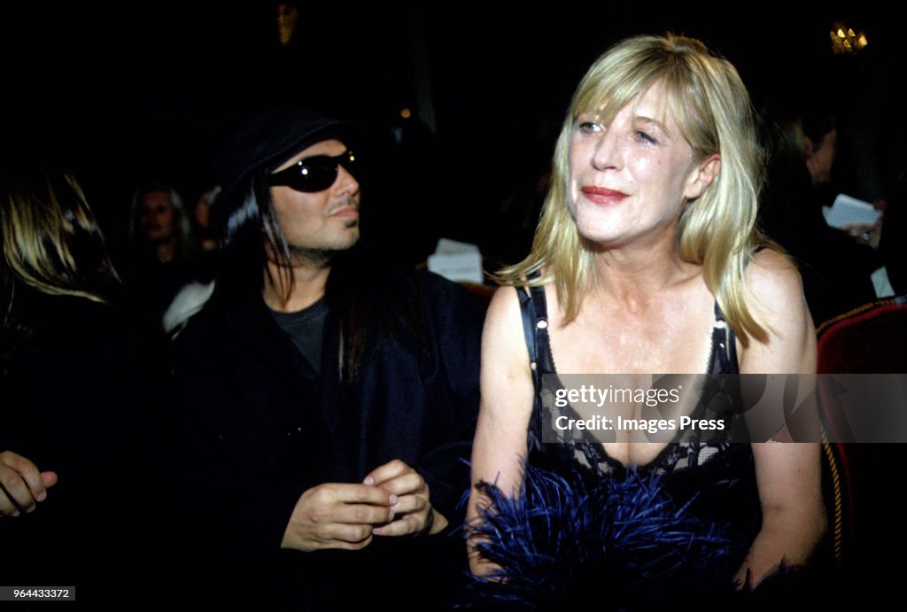 Steven Emisel Steven Meisel and Marianne Faithfull at a Marc Jacobs fashion show ...