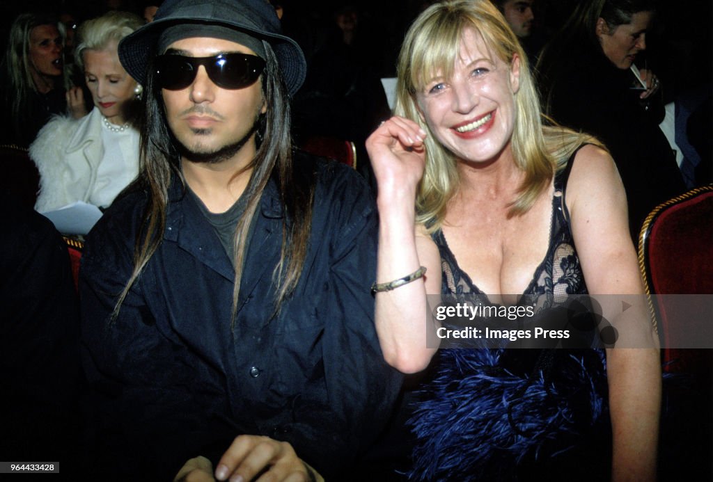 Steven Emisel Steven Meisel and Marianne Faithfull at a Marc Jacobs fashion show ...