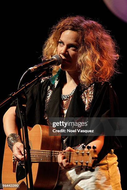 Nikka Costa performs at the "Real Medicine For Haiti" benefit concert at the Hollywood House of Blues on February 4, 2010 in Los Angeles, California.