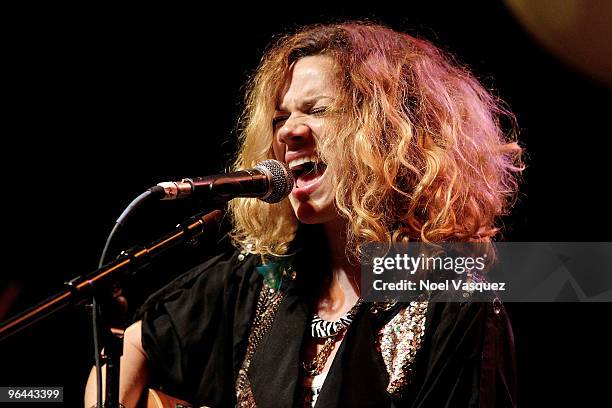 Nikka Costa performs at the "Real Medicine For Haiti" benefit concert at the Hollywood House of Blues on February 4, 2010 in Los Angeles, California.