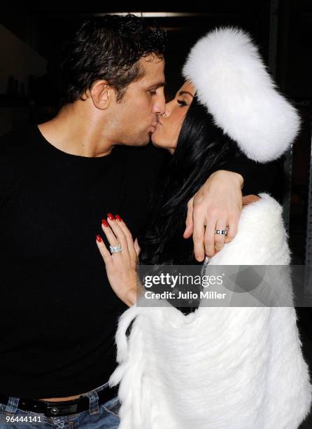 Alex Reid and Katie Price are seen with wedding rings on February 4, 2010 in Las Vegas, Nevada.