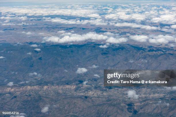 los padres national forest in california daytime aerial view from airplane - los padres national forest stock pictures, royalty-free photos & images