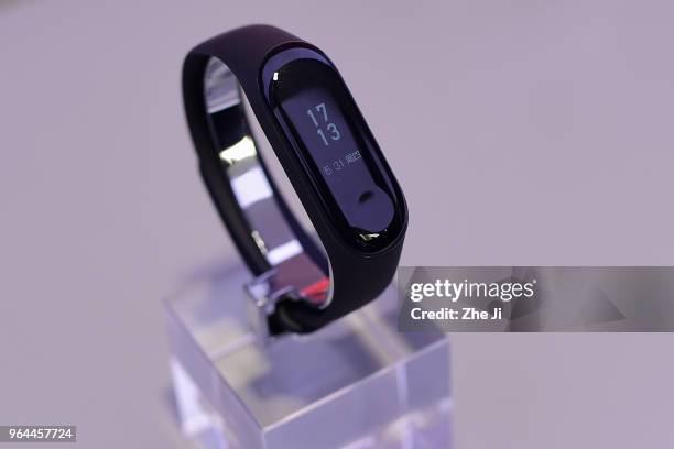 The Xiaomi Corp. Mi Band 3 sits on display at the Xiaomi Launches Its Flagship Products In Shenzhen, China.