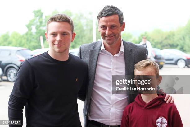 New Sunderland manager Jack Ross is pictured meeting fans at The Stadium of Light during his first day at work on May 31, 2018 in Sunderland, England.