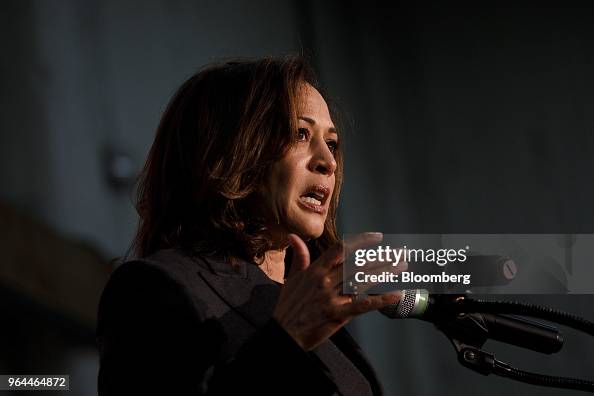 Senator Harris Senator Kamala Harris, a Democrat from California, speaks during a ...