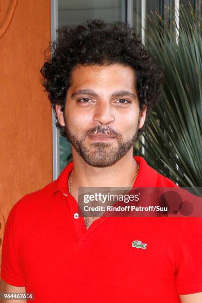 Actor of "Engrenage" Vincent Heneine attends the 2018 French Open - Day Five at Roland Garros on May 31, 2018 in Paris, France.