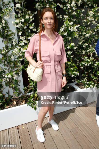Model Audrey Marnay attend the 2018 French Open - Day Five at Roland Garros on May 31, 2018 in Paris, France.