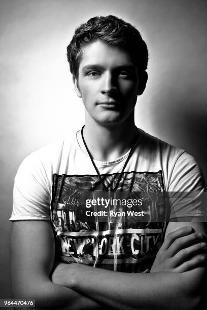 Actor Brett Dier is photographed for Impress Magazine on June 1, 2013 in Vancouver, British Columbia. PUBLISHED IMAGE.