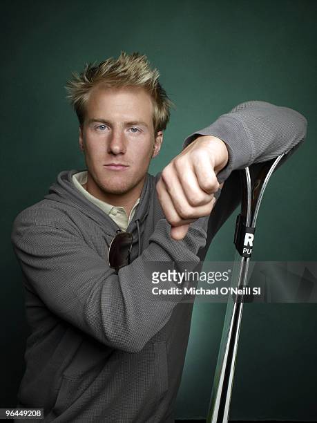 Winter Games Preview: Team USA alpine skier Ted Ligety is photographed for Sports Illustrated on September 14, 2009 in Chicago, Illinois. CREDIT MUST...