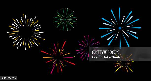 bildbanksillustrationer, clip art samt tecknat material och ikoner med fyrverkerier - fyrverkeri