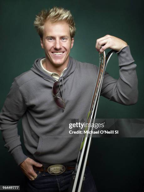 Winter Games Preview: Team USA alpine skier Ted Ligety is photographed for Sports Illustrated on September 14, 2009 in Chicago, Illinois. CREDIT MUST...