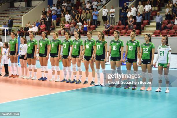 Greta Szakmary of Hungary, Fanni Bagyinka of Hungary, Bernadett Dekany of Hungary, Reka Szedmak of Hungary, Lilla Villam of Hungary, Anett Nemeth of...