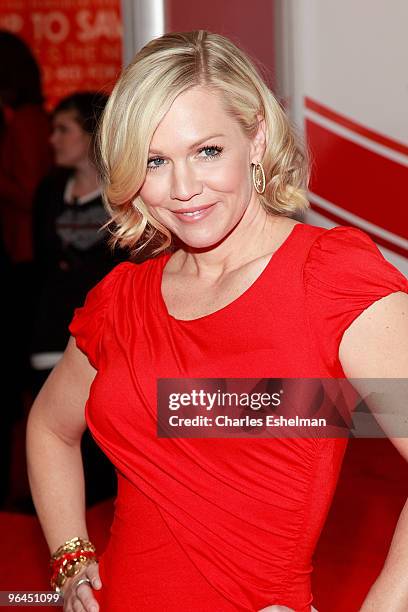 Actress Jennie Garth attends the Go Red For Women "Speak Up" casting call at Macy's Herald Square on February 5, 2010 in New York City.