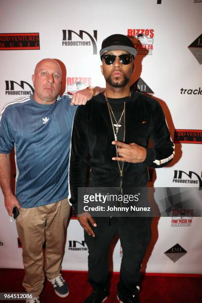 Steve Lobel and Drumma Boy attend the Tracklib Producer Session at IMI Studios on May 30, 2018 in New York City.