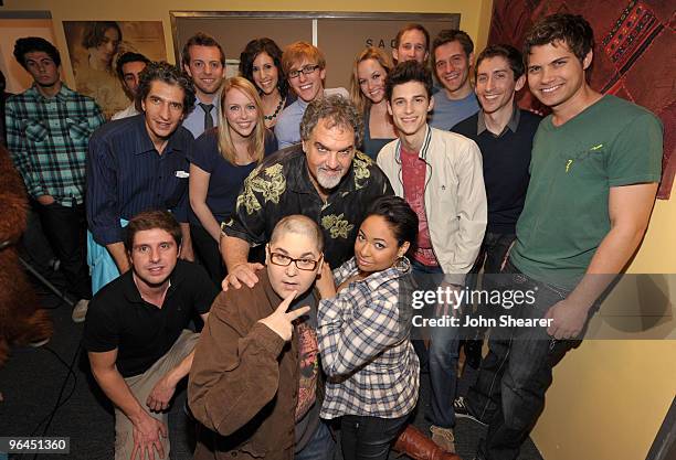 Producer Frank Chindamo, JED Foundation's Courtney Knowles, actor Andy Milonakis, producer Jon Landau, actress Raven-Symone, actor Ken Baumann, and...