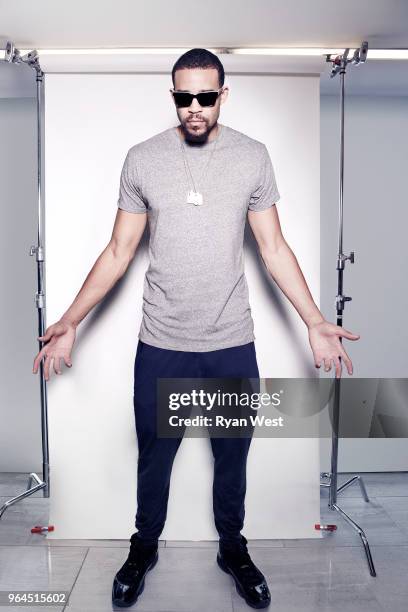 Basketball player JaVale McGee is photographed inside the ESPY Gifting Suite on July 14, 2015 in Los Angeles, California.