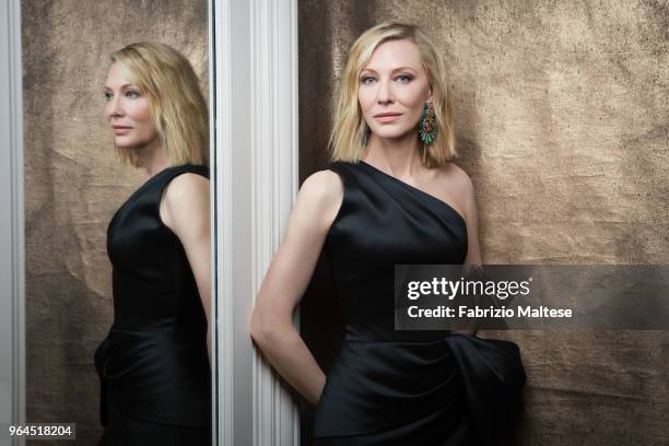 Actress Cate Blanchett is photographed for The Hollywood Reporter, on May, 2018 in Cannes, France. . .